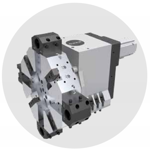 FANUC υψηλής ακαμψίας υψηλής ροπής CNC Lathe HTC40B 45 βαθμών ολοκληρωμένο κλίση κρεβατιού CNC Lathe για μέταλλο 4