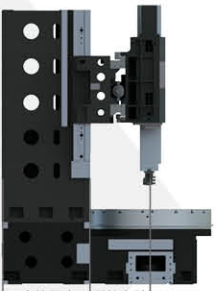 Βαρύ τύπου CNC Κάθετος Τροχός VTC125100Q/H Υψηλής ακαμψίας Σκληρός Οδηγός SMTCL CNC Κάθετος Τροχός 4