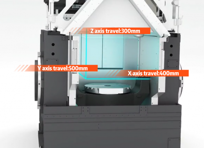 5 άξονες κατακόρυφο κέντρο επεξεργασίας VMU30H υψηλής ακρίβειας κατακόρυφο CNC φρένο μηχανή 3