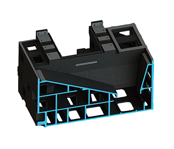 Μεγάλο Μεταλλικό Κάθετο CNC Τόρνος V8H Μέγιστο Ύψος Κοπής 850mm Fanuc CNC Φρεζάρισμα Κάθετος Τόρνος 4