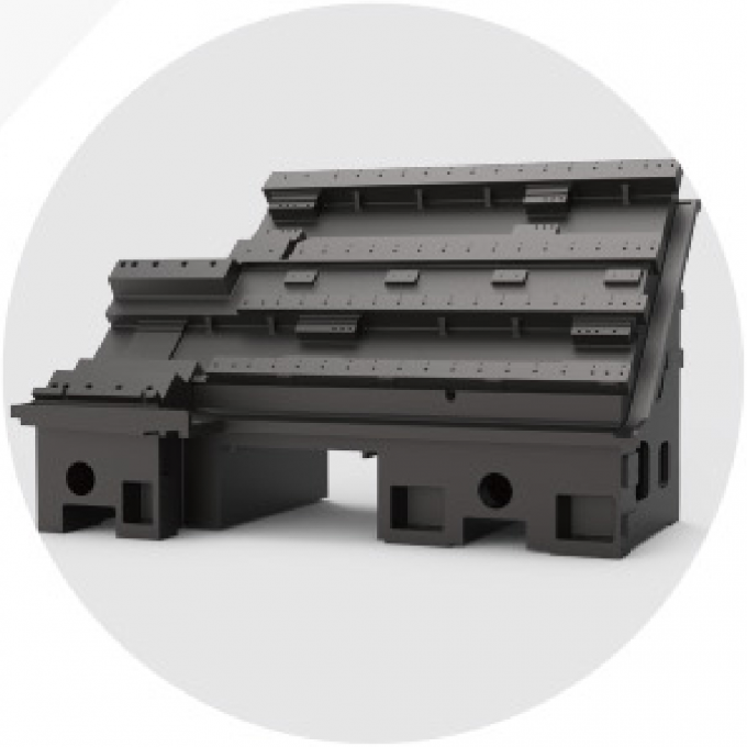 Σκίτο κρεβάτι CNC Γύρισμα γραμμικό οδηγός T5.2-500Q BMT55 Max. Στροφή διάμετρος 360mm SMTCL CNC τροφοδοτικό γύρισμα 2