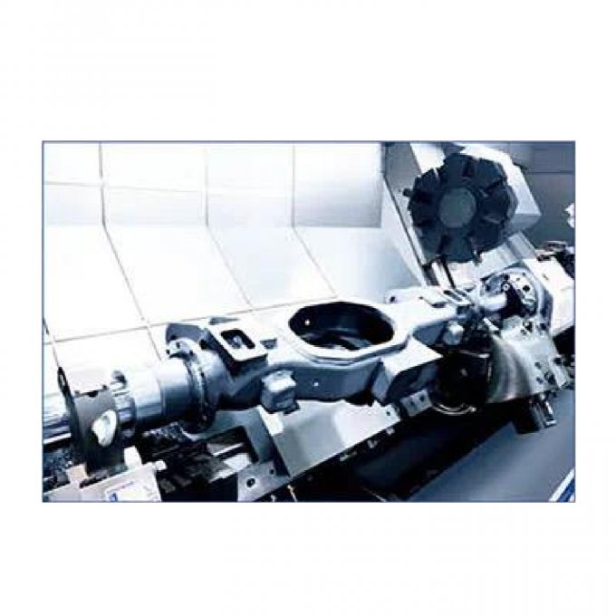 Οριζόντιο τόρνος CNC HTC50nm Fanuc System Κεκλιμένης κλίνης CNC 7