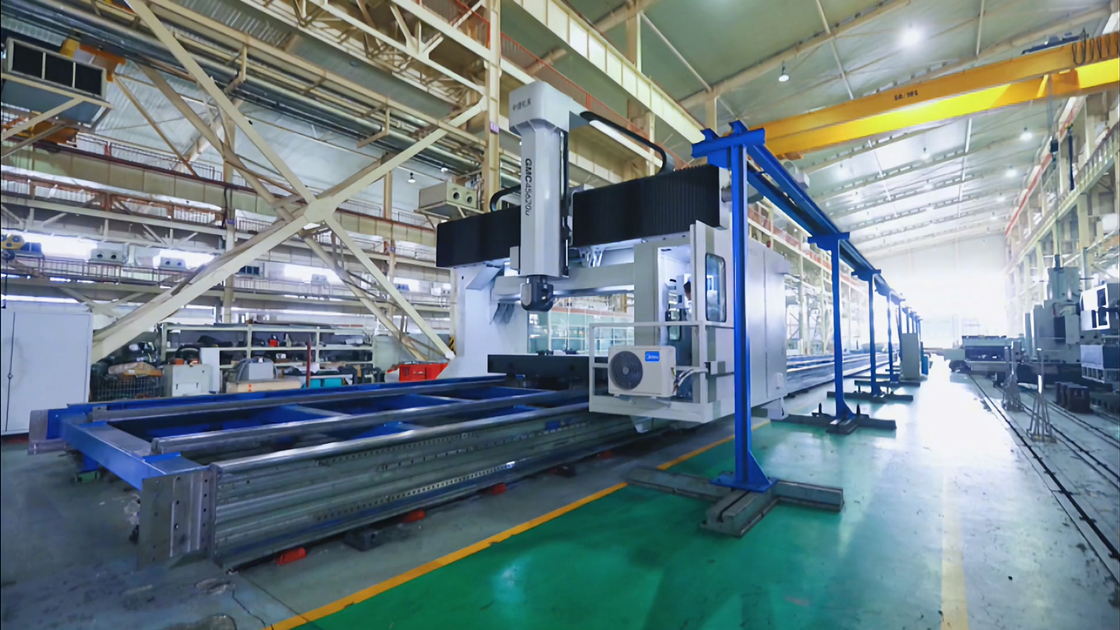 Κέντρο Τεχνολογικής Τεχνολογίας Gantry GMC3080 βαρύ φορτίο υψηλής ταχύτητας Gantry Moving CNC Machine Featuring Fixed Workbench