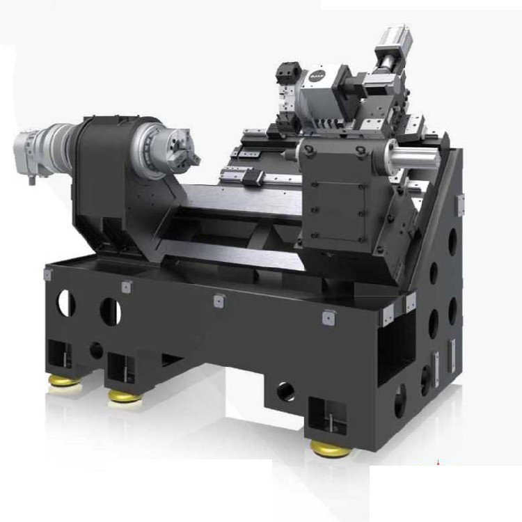 FANUC υψηλής ακαμψίας υψηλής ροπής CNC Lathe HTC40B 45 βαθμών ολοκληρωμένο κλίση κρεβατιού CNC Lathe για μέταλλο