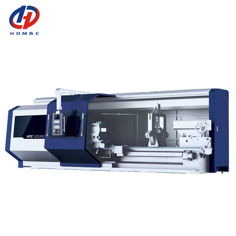 SMTCL CNC βαρύ στρογγυλομηχανή HTC125300 Max μήκος κοπής 3000mm οριζόντια επίπεδα κρεβάτι CNC lathes