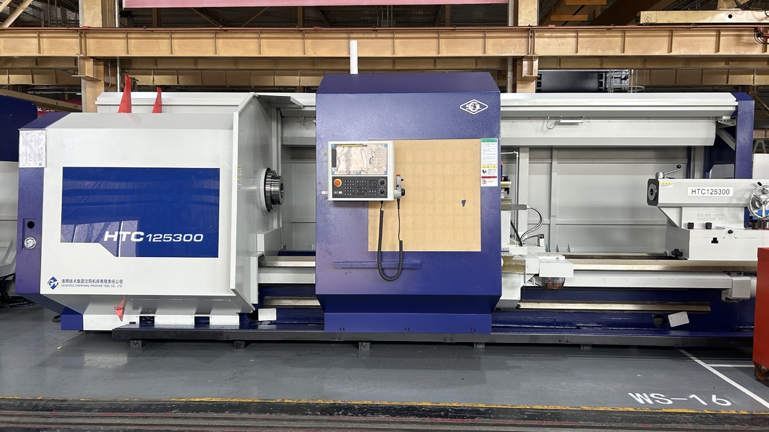 SMTCL CNC βαρύ στρογγυλομηχανή HTC125300 Max μήκος κοπής 3000mm οριζόντια επίπεδα κρεβάτι CNC lathes