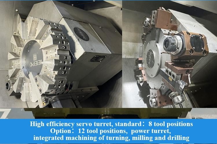 SMTCL Hard Rail CNC Lathe HTC40S Υψηλή ακαμψία Μεγάλη διάσταση A2-8 Ταχύτητα σπινδύλης 4000r / min Στρίφωμα κρεβατιού CNC Lathe