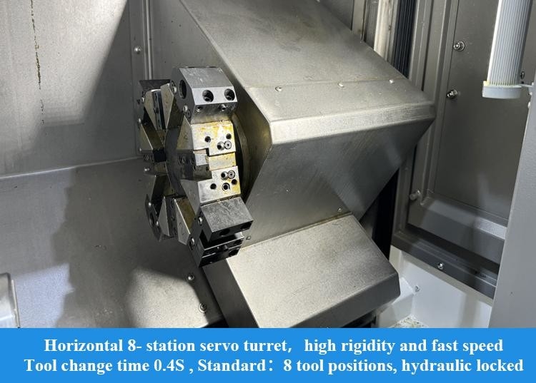 Εργασία μικρών εξαρτημάτων HTC16H Metal Slant Bed CNC Lathe SMTCL Οριζόντιο CNC Lathe