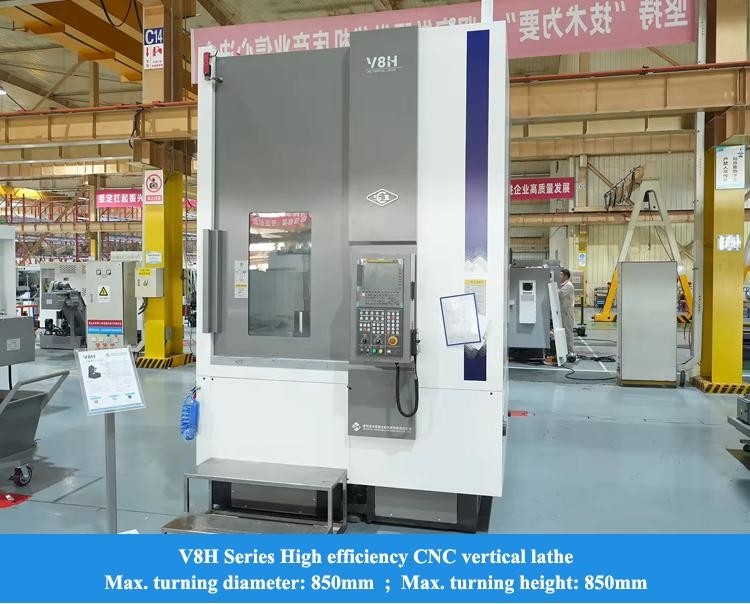 SMTCL Μεγάλο Μεταλλικό Βόρειο Στρογγυλο CNC V8H Max.cutting Height 850mm Fanuc CNC Milling Βόρειο Στρογγυλο