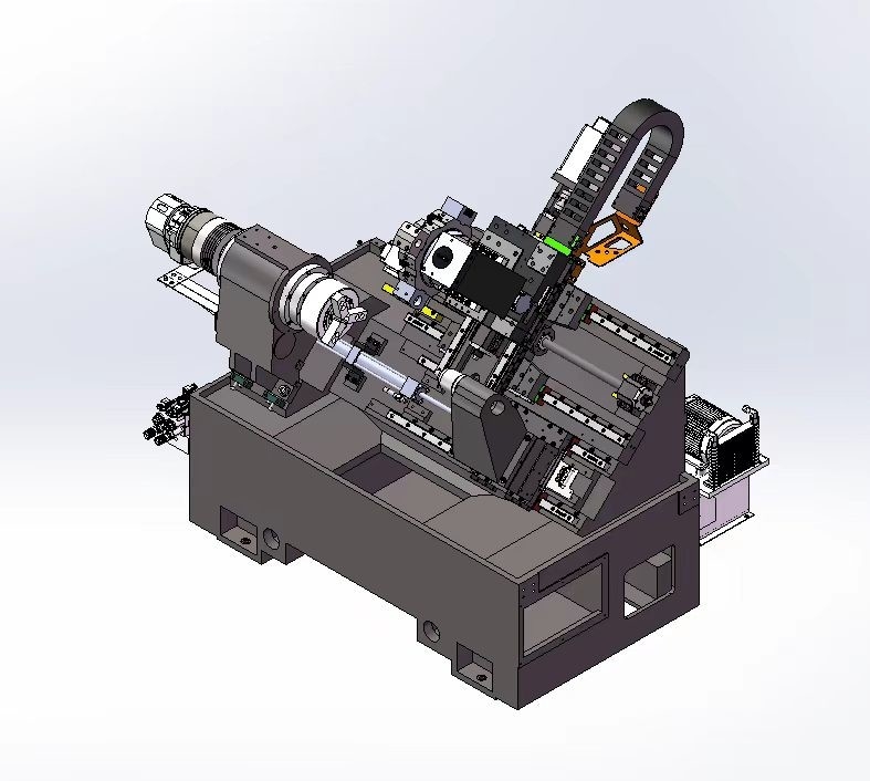 Τεχνική μηχανή CNC T400 υψηλής ακαμψίας γραμμική καθοδήγηση σιδηροτροχιές σέρβο πύργος GSK μεταλλική μηχανή CNC κλίσης