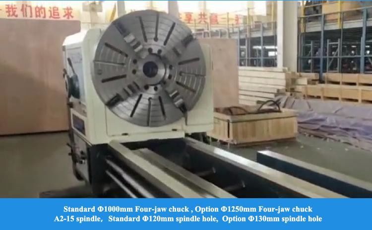 Μεγάλο χειροκίνητο γύρισμα CW61160D Μέγιστη διάμετρος κυματισμού πάνω από το κρεβάτι 1640mm A2-15 Σπινδύλα βαρέα γύρισμα