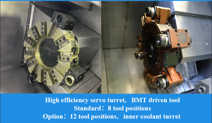 SMTCL Πολλαπλής χρήσης CNC Στροφή Τ5.2-500Q Fanuc Σύστημα μεταποίησης μετάλλων 3 άξονες Στροφή CNC Στροφή