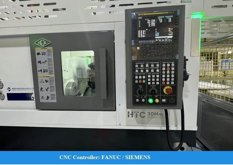 Οριζόντιο κέντρο στροφής CNC HTC30Hm BMT55 12 σταθμών Power Turret Servo Tailstock Κέντρο στροφής με άξονα Y