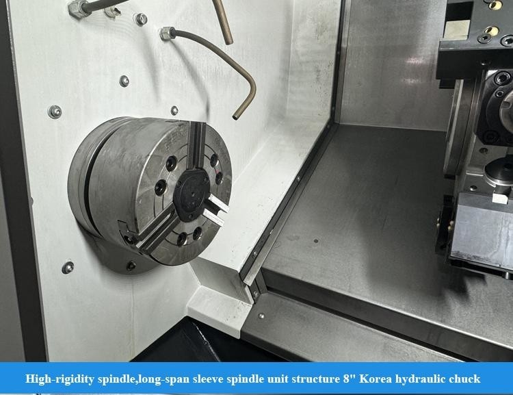 Οριζόντιο κέντρο στροφής CNC HTC30Hm BMT55 12 σταθμών Power Turret Servo Tailstock Κέντρο στροφής με άξονα Y