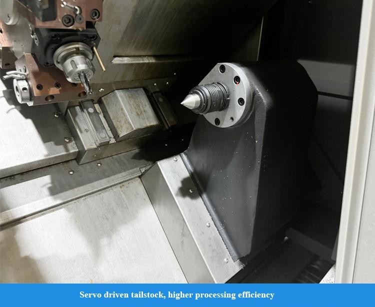 Κέντρο στροφής CNC HTC40Hm Στρίβλος μακράς διαδρομής με μανίκι BMT55 Πύργος τροφοδοσίας με σέρβο Κέντρο στροφής CNC με άξονα Y