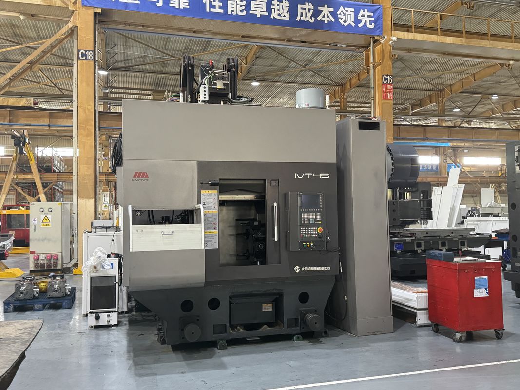 Αυτόματη Φόρτωση και Εκφόρτωση Αντεστραμμένου Κάθετου CNC Τόρνου IVT45 Αυτοματοποιημένη Γραμμή Παραγωγής