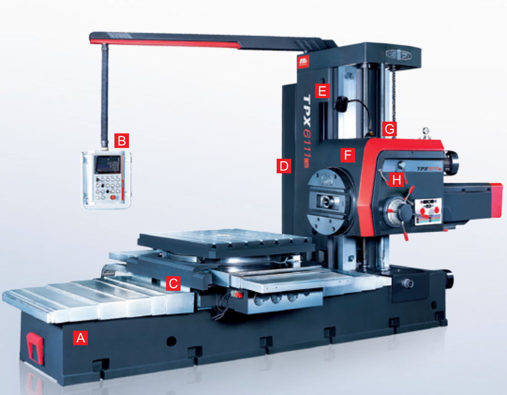 TPX6111B Υψηλής Ποιότητας Universal CNC Φρεζοδράπανο Οριζόντιο Δράπανο