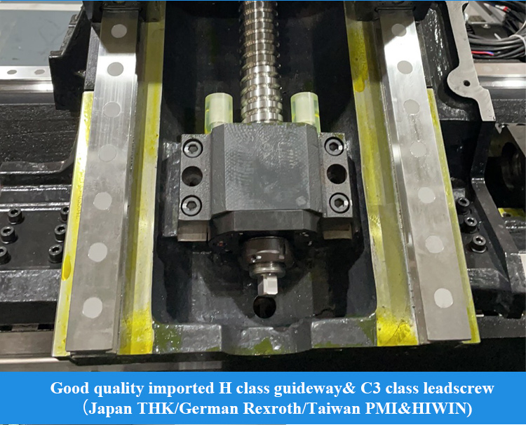 Οριζόντια 45 μοίρες κλίση κρεβατιού CNC στροφή lathes 3000r/min μεταλλική εργασία lathes T4C