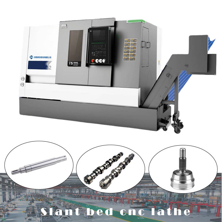 SMTCL T5.2-500Q Horizontal 12-station power turret Pump Rotor Shaft Processing CNC Turning Center