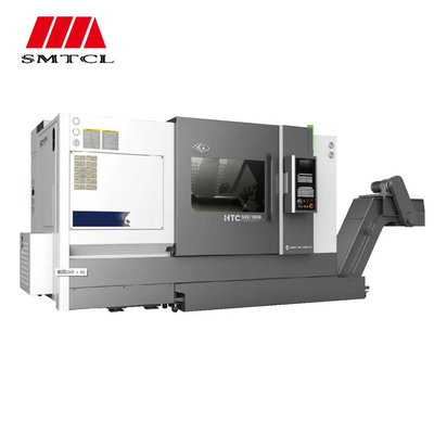 SMTCL βαρύ φορτίο σκληρό σιδηροδρομικό CNC lathes μηχανή HTC50P 3 άξονες CNC φρέσκιση με ζωντανά εργαλεία CNC lathes μηχανή