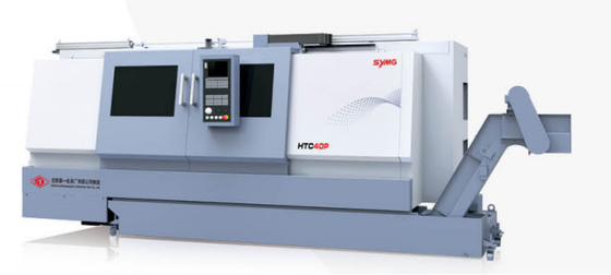 HTC40PM οριζόντιο CNC γυρίζοντας κέντρο 3500rpm με τον πυργίσκο διαβίωσης άξονα Γ